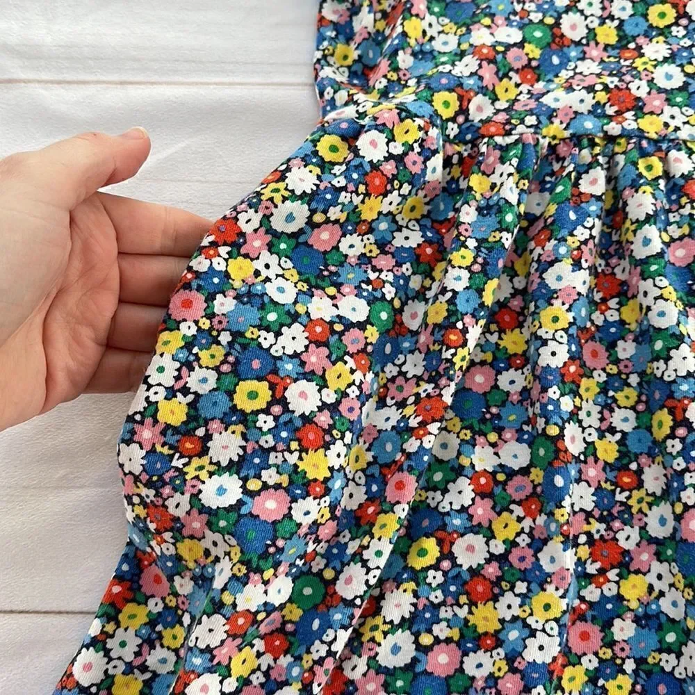 Mini Boden Elizabethan Blue Flowerpatch  Dress